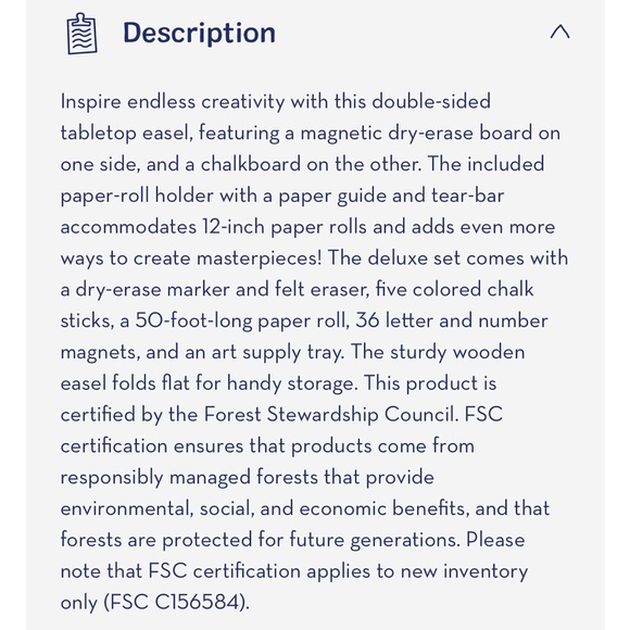 NIB Melissa & Doug Tabletop Easel for ages 3+ - Picture 4 of 6